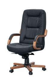 Кресло Косма П кожа дерево